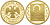 Россия 50 рублей 2004 ММД, Феофан Грек, Донская икона Божией Матери золото PROOF 00-000-00