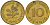 ФРГ 10 пфеннигов 1987 F J. 383, KM 108 сталь плакированная латунью    4603-544