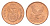 ЮАР 2 цента 2001 KM 222 сталь плакированная медью UNC 4621-237