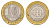 Россия 10 рублей 2010 СПМД, Всероссийская перепись населения Y 1274 биметалл 31-644