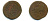 РОССИЯ 1 КОПЕЙКА 1759 медь 61-437