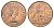 Великобритания 1 пенни 1967 Елизавета II (1952-2022) KM 897, Spink 4157 бронза UNC 4661-1015