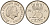 Нидерланды 25 центов 1971 Юлиана (1949-1980) KM 183 никель    4598-459