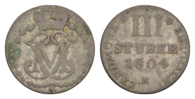 Берг 3 штюбера 1804 R, Максимилиан I KM 1 серебро 633-1115