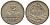 Гватемала 1/4 реала 1896 5 звезд, Испанское правление KM 162 серебро 116-913