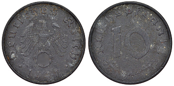 Германия 10 рейхспфеннигов 1941 A KM 101, J. 371 цинк 4121-1026