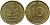 ФРГ 10 ПФЕННИГОВ 1977 F KM 108, J.383 сталь плакированная латунью 98-516