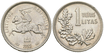 Литва 1 лит 1925 KM 76 серебро 4615-121