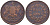 Британская Индия 1/2 анна 1835 Британская Ост-Индская компания, Мадрас, диаметр 30,8 мм.KM 447.1 медь 38-214