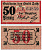 ЦАЙЦ 50 ПФЕННИГОВ 1918 НОТГЕЛЬД, 31 ДЕКАБРЯ 1918, ЗЕМЛЯ САКСОНИЯ-АНХАЛЬТ Grabowski Z4.4 бумага 6318-44-3-3