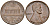 США 1 цент 1964 D, Линкольн KM 201 медь цинк 4115-834