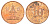 Южная Корея 10 вон 2012 KM 103 алюминий плакированная медью 4627-861