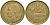 Франция 50 франков 1952 петух KM 918.1, Le Franc 425.8 алюминиевая бронза 4593-321