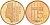 Нидерланды 5 центов 1989 Беатрикс (1980-2013) KM 202 бронза UNC 4116-245
