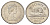 Канада 5 центов 1989 Елизавета II (1952-2022), бобр KM 60.2a медно-никель UNC 4689-433