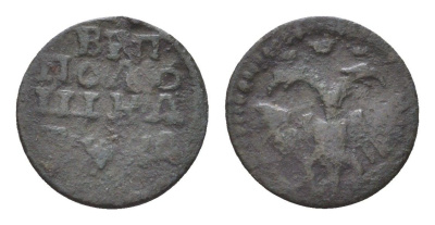 Россия полушка 1721 Петр I (1699-1725) KM 3295 медь 3955-753