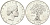 Италия 500 лир 1986 R, Год мира KM 120 серебро BU 34-545