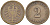 ГЕРМАНИЯ 2 ПФЕННИГА 1874 A, СТАРОГЕРБОВКА KM 2, J. 2, Weege 3 медь 212-436