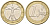Италия 1 евро 2009 Витрувианский человек KM 216 биметалл 4148-652