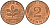 ФРГ 2 пфеннига 1986 F KM 106a, J.381 сталь плакированная медью 4602-821