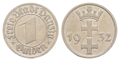 Данциг 1 гульден 1932 год-тип KM 154 никель 5010-1415
