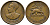 Эфиопия 5 центов 1944 EE 1936, Хайле Селассие I, второе правление (1930-1936) KM 33 медь 4549-536