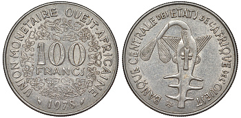 ЗАПАДНО-АФРИКАНСКИЕ ШТАТЫ 100 ФРАНКОВ 1978 36-925