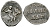 Великое Княжество Московское денга 1535 - 1547 Иван IV Васильевич, Московский монетный двор, 0,36 грамм ГиК №21 серебро 262-1212
