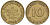 ФРГ 10 пфеннигов 1949 C KM 103, J. 378 сталь плакированная латунью 4132-513