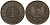 ДАНИЯ 1 СКИЛЛИНГ РИГСМОНТ 1856 ФРЕДЕРИК VII (1848-1863) KM 763 (С135) бронза 27-453