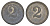 Германия игровой жетон в 2 марки диаметр 21 мм, вес 2,4 гр цинк 4655-659