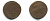 РОССИЯ 1 КОПЕЙКА 1757 медь 61-136