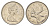Канада 25 центов 1971 Елизавета II (1952-2022), олень KM 62b никель 4638-514