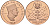 Чад 10000 франков 1960 ESSAI, генерал Шарль де Голль медь PROOF 04-320-41