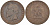 ФРАНЦИЯ 5 САНТИМОВ 1864 BB, НАПОЛЕОН III (1852-1870) KM 797.2, LE FRANC 117.12 бронза 108-611