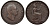 Великобритания 1/3 фартинга 1835 Вильгельм IV (1830-1837) KM 721, Spink 3850 медь 188-448