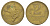 Бразилия 2 крузейро 1945 KM 559 алюминиевая бронза 4656-1253
