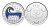 Кюрасао 50 центов 2025 национальная сборная по футболу, Чемпионат мира 2026, эмаль KM NEW никелированная сталь  UNC M84-20 