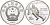 Китай 10 юаней 1991 XXV олимпийские игры в Барселоне, слалом KM 296 серебро PROOF 04-302-12