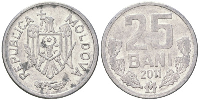Молдавия 25 бань (бани) 2011 KM 3 алюминий 4618-352