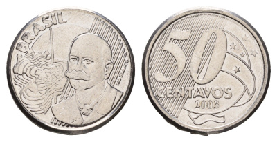 Бразилия 50 сентаво 2003 KM 651 медно-никель 4688-222
