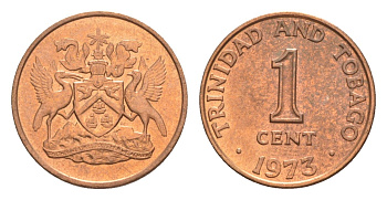 Тринидад и Тобаго 1 цент 1973 KM 1 бронза UNC 39-657