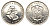 ЮАР 20 центов 1962 тираж - 3844 экземпляров KM 61 серебро PROOF 1527-1142