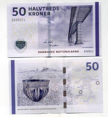 Дания 50 крон 2009 Pick 65 c бумага UNC (пресс) 450-13-1