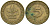 ФРГ 5 пфеннигов 1950 D KM 107, J.382 сталь плакированная латунью 4364-1554