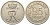 ДАНИЯ 25 ЭРЕ 1961 С;S, ФРЕДЕРИК IX (1947-1972) KM 850 медно-никель 202-726
