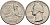 США 25 центов (квотер) 1976 D, 200 лет независимости (1776-1976), Вашингтон, барабанщик KM 204 медь плакированная медно-никелем    4606-647