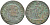 Римская Империя нуммий 302 - 303 Диоклетиан, бюст императора, IMP C C VAL DIOCLETIANVS P F AVG / Гений Римского народа, GENIO POPVLI ROMANI TS, Фессалоника RIC 25а биллон 1073-23-43