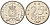 Нидерландские Антилы 25 центов 1971 Юлиана (1948-1980) KM 11 никель 4564-467