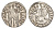 Киликийская Армения трам 1226-1271 Хетум I и царица Забель, держат крест/лев с патриаршим крестом  серебро    1516-521